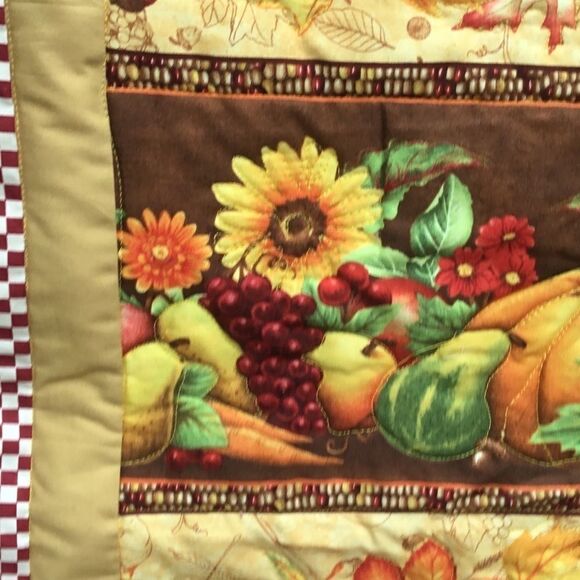 NWT Hand Crafted Quilted Fall Wall Hanging/Runner - Picture 8 of 11